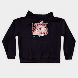 I Support Farmers Of Punjab Kids Hoodie